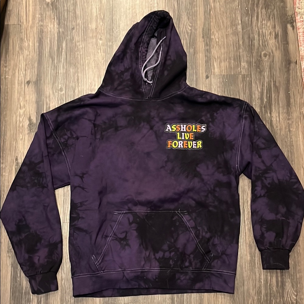 A**holes live Forever Tie Dye Hoodie